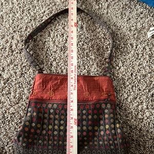 Maruca fabric zipper handbag